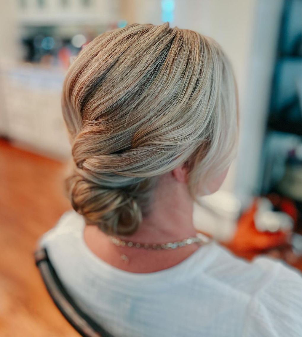 Mother-of-the-Bride Shorter Hair Updo