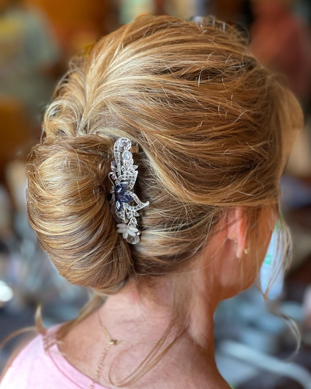 Disheveled French Twist for Mother-of-the-Bride