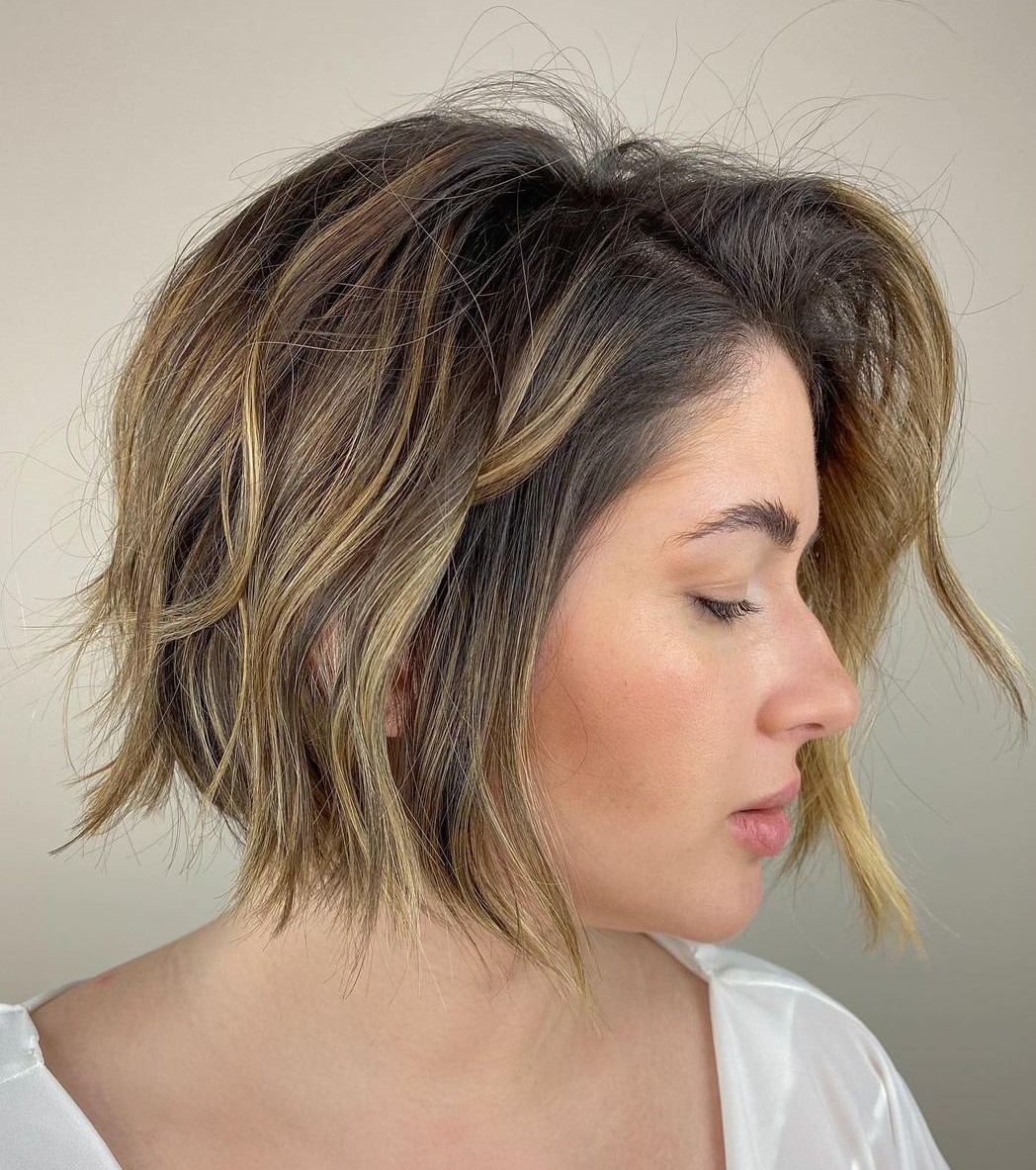 Piece-y Short Bob for Thin Hair