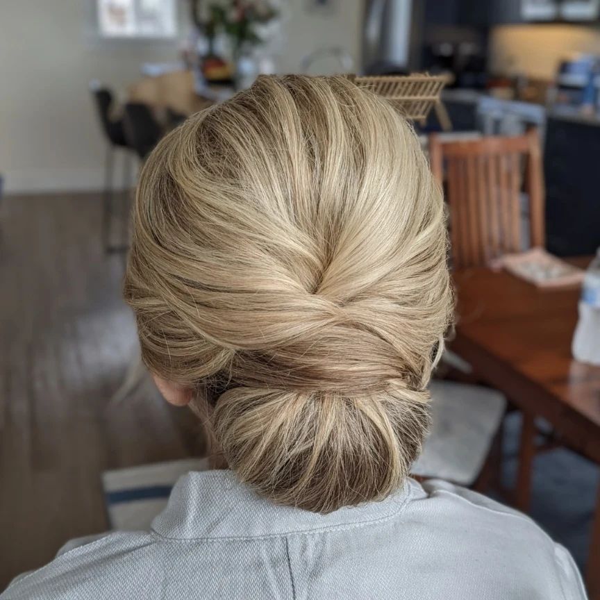 Mother-of-the-Bride Loose Wrap-Around Chignon